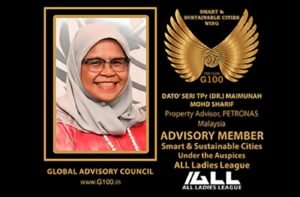Dr Maimunah Mohd Sharif, Küresel Danışma Konseyi üyesi olarak, G100 Akıllı ve Sürdürülebilir Şehirler Grubu’na katıldı!